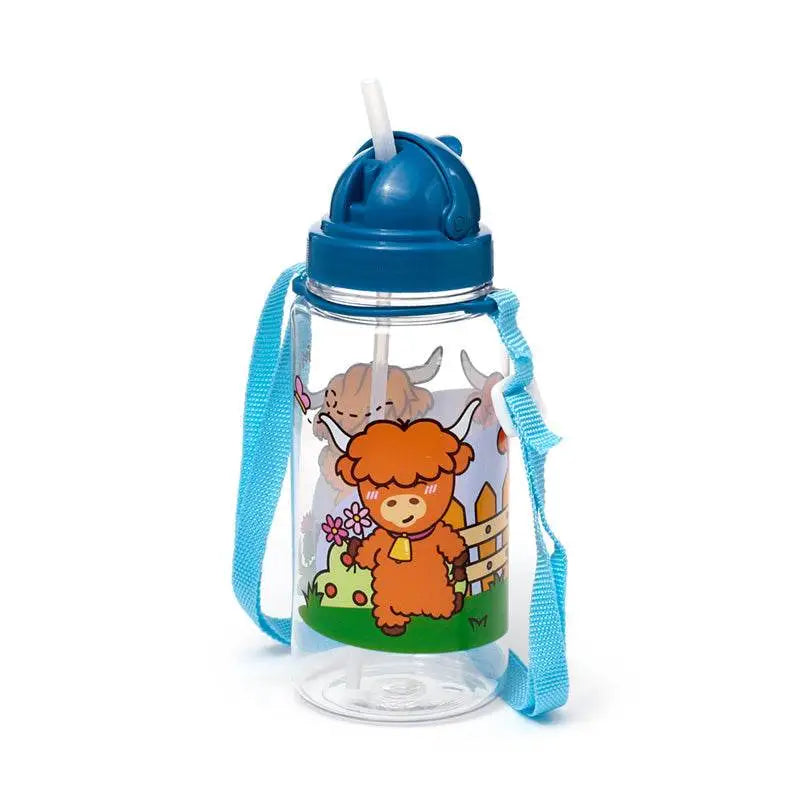 450ml Children’s Shatterproof Water Bottle Adoramals Highland Coo - Water Bottles & Flasks