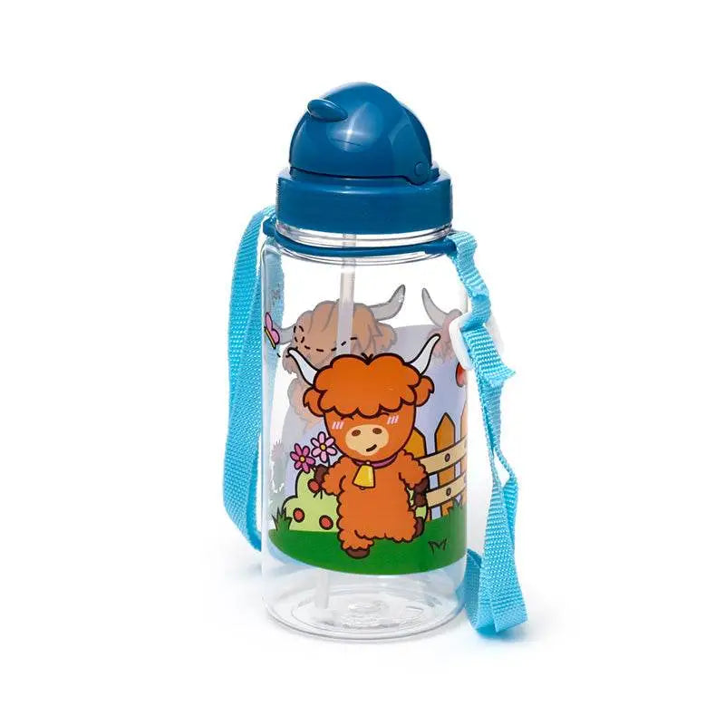 450ml Children’s Shatterproof Water Bottle Adoramals Highland Coo - Water Bottles & Flasks