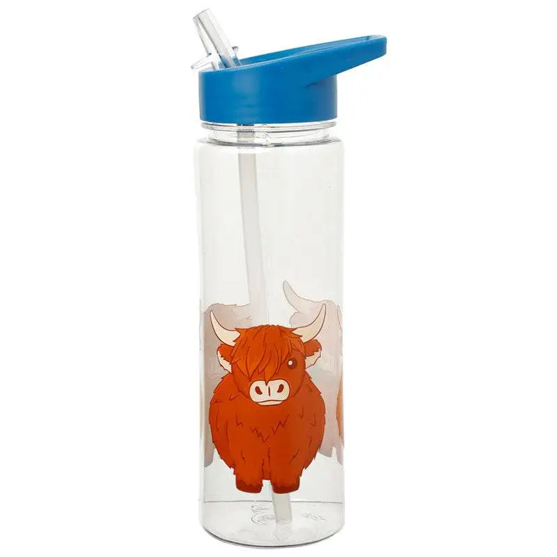 550ml Water Bottle Highland Coo Cow - Gardens Countryside & Farm Parks