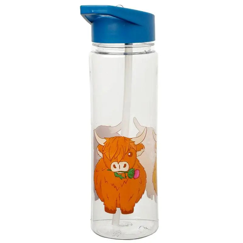 550ml Water Bottle Highland Coo Cow - Gardens Countryside & Farm Parks