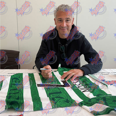 Celtic FC 1996 Larsson Signed Shirt (Framed) - Gift Arch