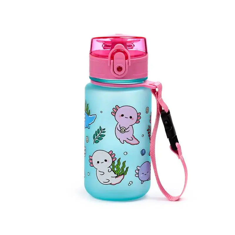 Adoramals Axolotl Pop Top 350ml Shatterproof Bottle - Water Bottles & Flasks