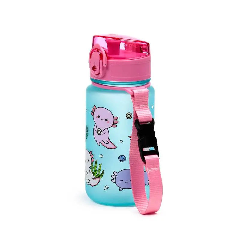 Adoramals Axolotl Pop Top 350ml Shatterproof Bottle - Water Bottles & Flasks