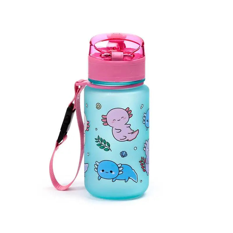 Adoramals Axolotl Pop Top 350ml Shatterproof Bottle - Water Bottles & Flasks
