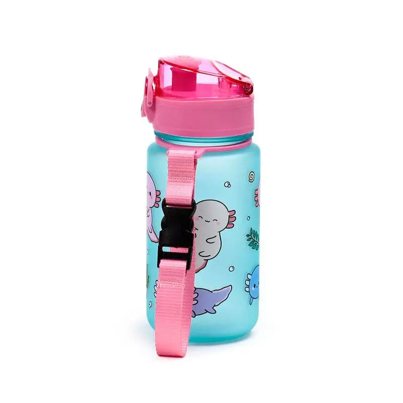 Adoramals Axolotl Pop Top 350ml Shatterproof Bottle - Water Bottles & Flasks