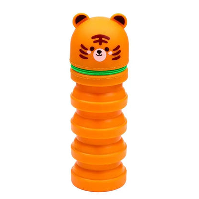 Adoramals Tiger Pop Up Silicone Pencil Case - Zoo Safari & Wildlife Parks