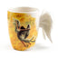 Angel Wings Ceramic Shaped Handle Mug with Decal - Mugs & Coffee Cups