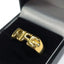 Arsenal FC 18ct Gold Plated on Silver AFC Ring - S
