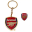Arsenal FC Keyring & Badge Set