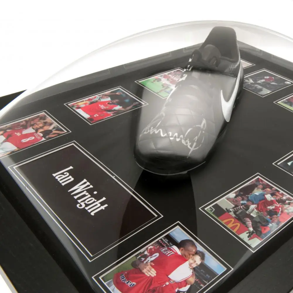 Arsenal FC Wright Signed Boot (Framed)