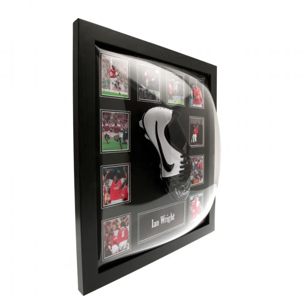 Arsenal FC Wright Signed Boot (Framed)