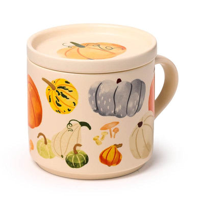 Autumn Harvest Porcelain Mug & Coaster Lid Set - Gift Arch