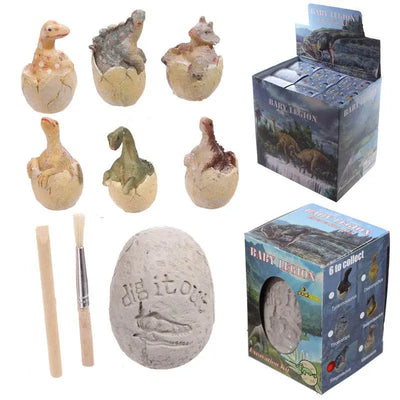 Baby Dinosaur in Egg Dig it Out Kit - Novelty Toys