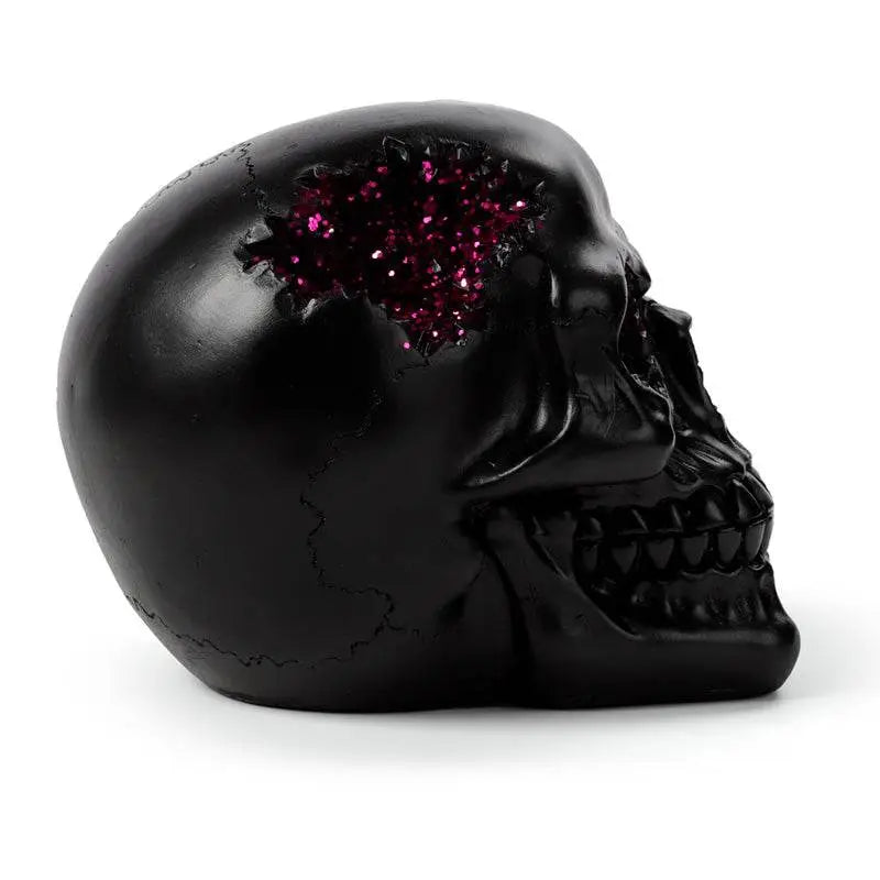 Black Crystal Cave Skull - Gothic Fantasy Skulls & Skeletons