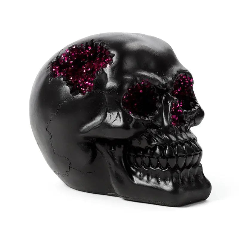 Black Crystal Cave Skull - Gothic Fantasy Skulls & Skeletons