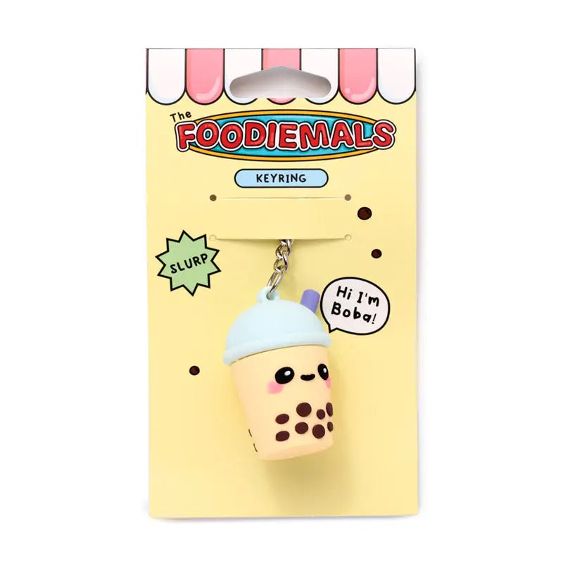 Boba the Bubble Tea Foodiemals 3D PVC Keyring - Fast Food