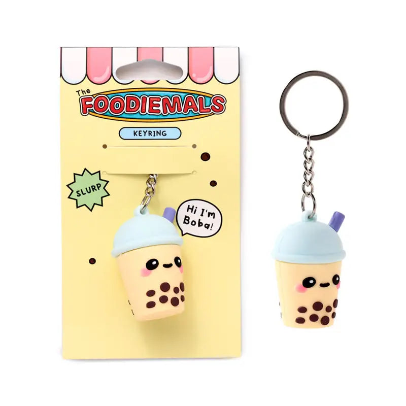 Boba the Bubble Tea Foodiemals 3D PVC Keyring - Fast Food