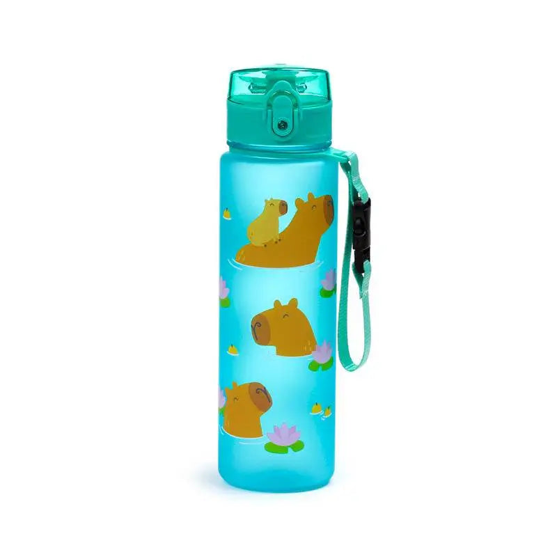 Capybara Pop Top 600ml Shatterproof Bottle - Zoo Safari & Wildlife Parks