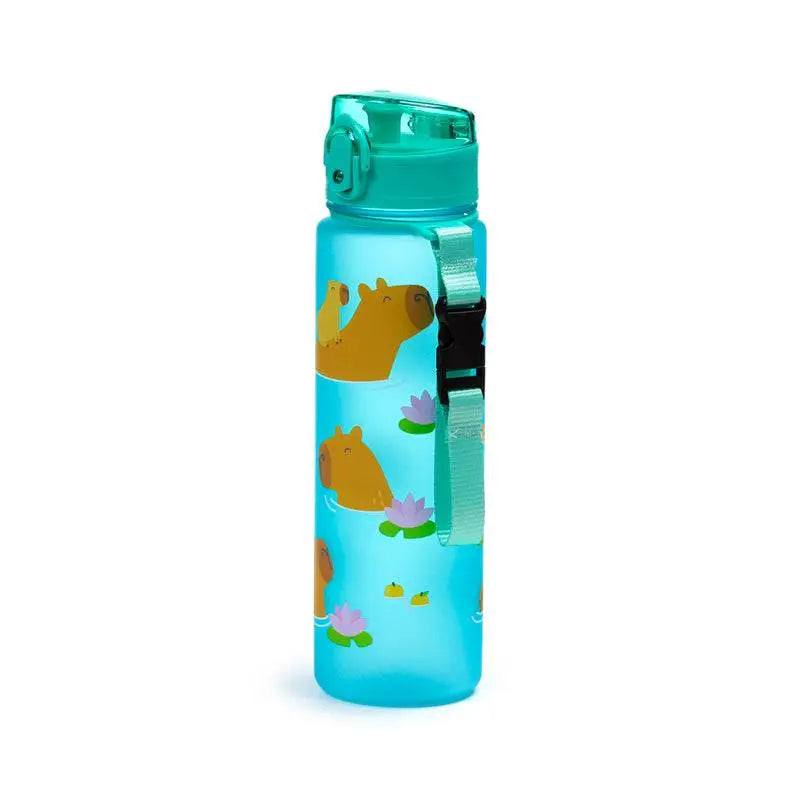 Capybara Pop Top 600ml Shatterproof Bottle - Zoo Safari & Wildlife Parks
