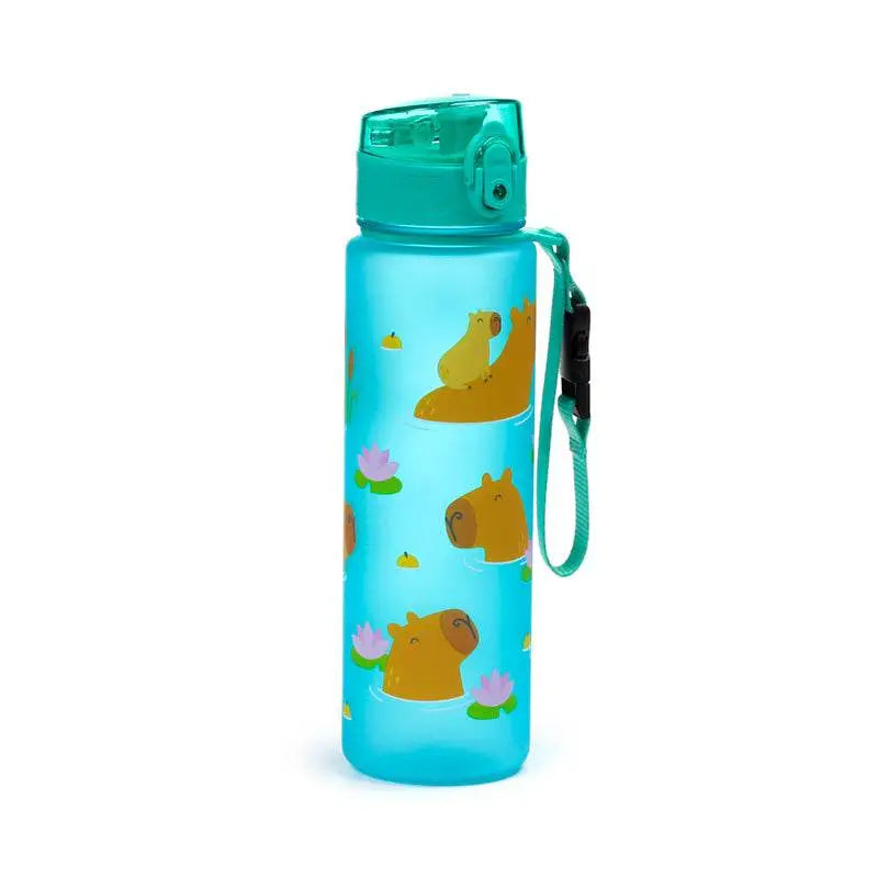 Capybara Pop Top 600ml Shatterproof Bottle - Zoo Safari & Wildlife Parks