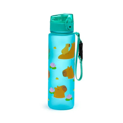 Capybara Pop Top 600ml Shatterproof Bottle - Zoo Safari & Wildlife Parks