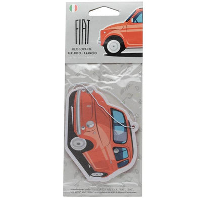 Orange Retro Red Fiat 500 Air Freshener - Gift Arch