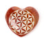 Carved Soapstone Chakra Heart Flower of Life Ashcatcher Incense Stick Burner - Incense Burners & Ash Catchers