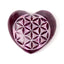 Carved Soapstone Chakra Heart Flower of Life Ashcatcher Incense Stick Burner - Incense Burners & Ash Catchers
