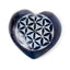 Carved Soapstone Chakra Heart Flower of Life Ashcatcher Incense Stick Burner - Incense Burners & Ash Catchers