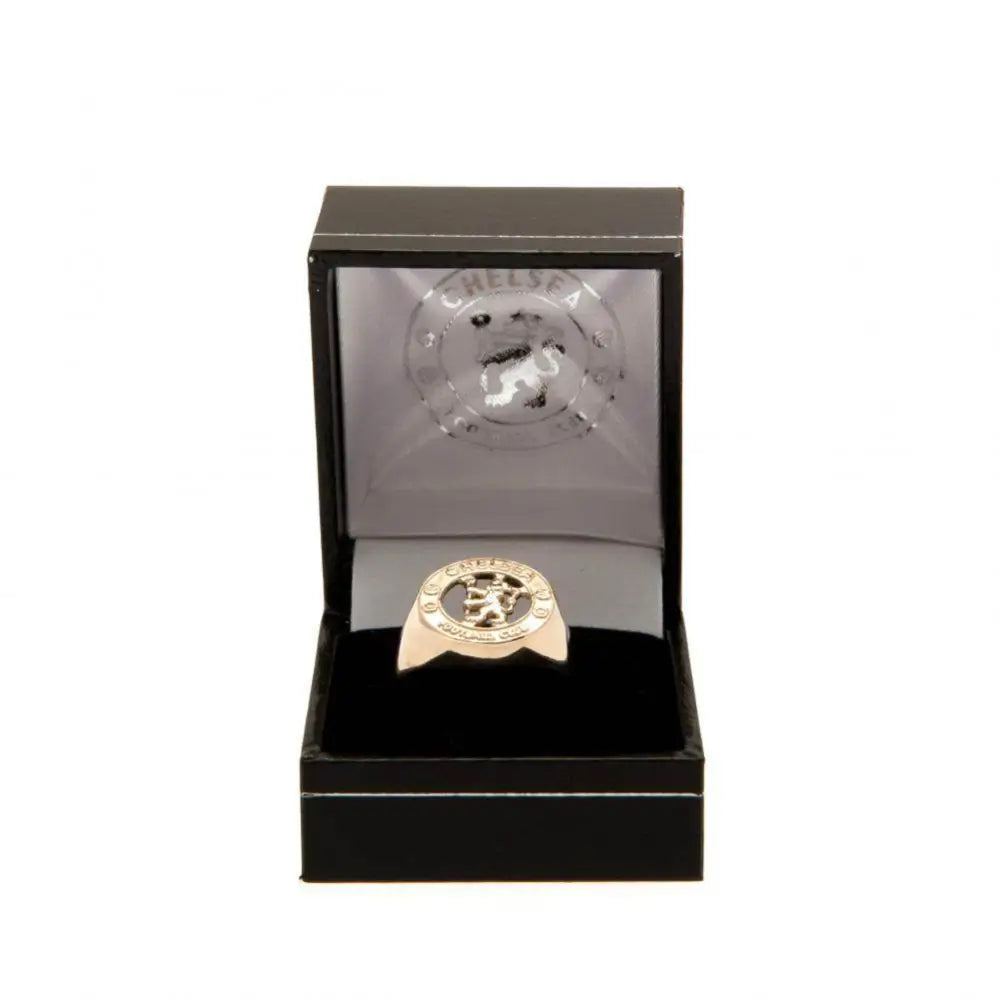 Chelsea FC 9ct Gold Crest Ring Large