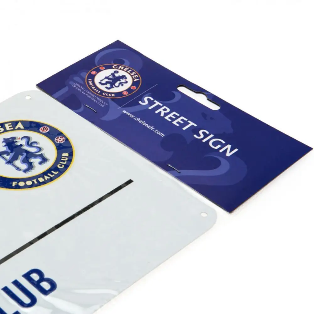 Chelsea FC White Street Sign