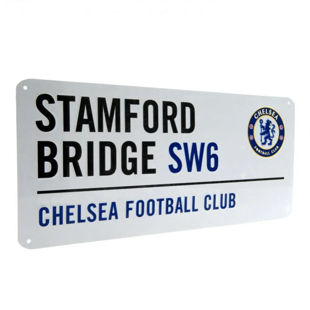 Chelsea FC White Street Sign