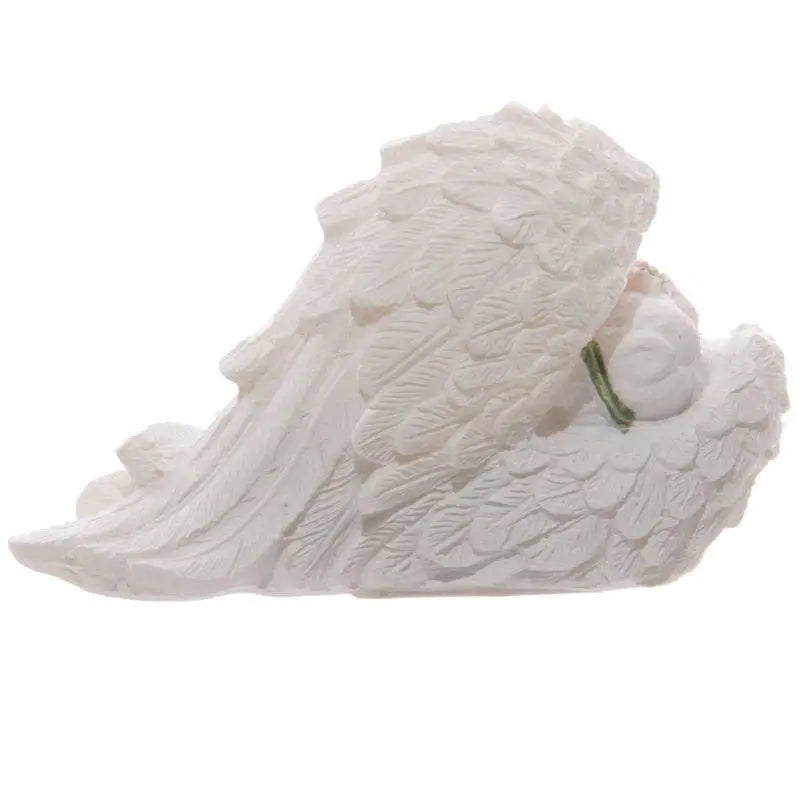 Cherubs Sleeping in Wings with Pink Roses - Angels & Cherubs