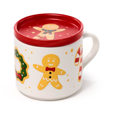 Christmas Baker Street Porcelain Mug & Coaster Lid Set - Gift Arch