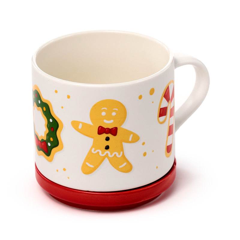 Christmas Baker Street Porcelain Mug & Coaster Lid Set - Gift Arch