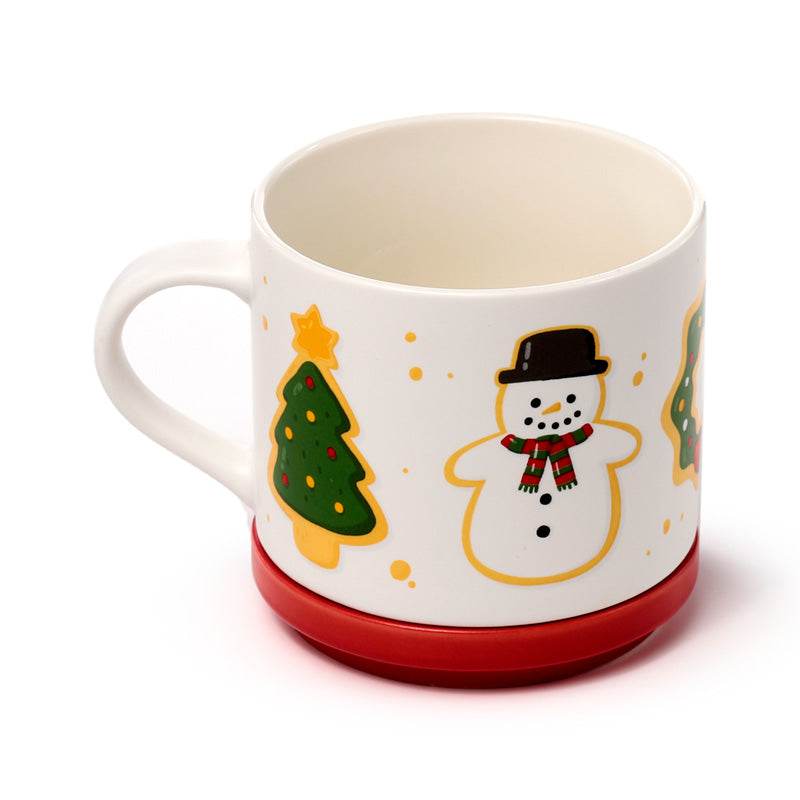 Christmas Baker Street Porcelain Mug & Coaster Lid Set - Gift Arch