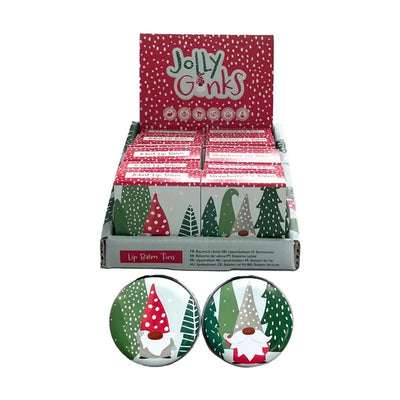 Christmas Jolly Gonk Lip Balm in a Tin - Lip Balm & Lip Gloss
