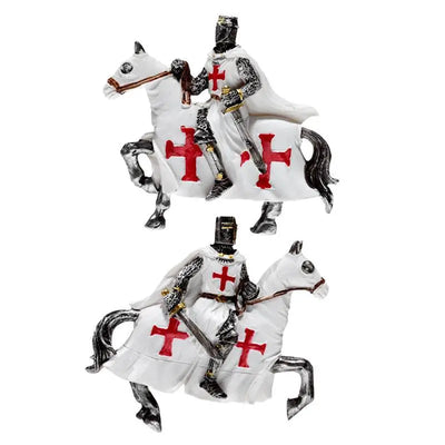Crusader Knight on Horseback Defender Magnet - Knight & Princess Gifts