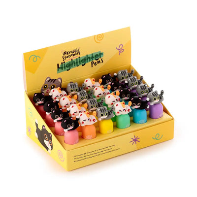 Cute Cat Highlighter Pen with Topper - Novelty Pens