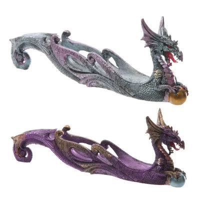 Dark Legends Dragon Ashcatcher Incense Stick Burner - Incense Burners & Ash Catchers