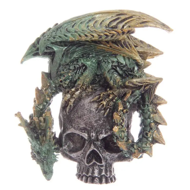Dark Legends Silver Skull Dragon Magnet - Dragon Gifts