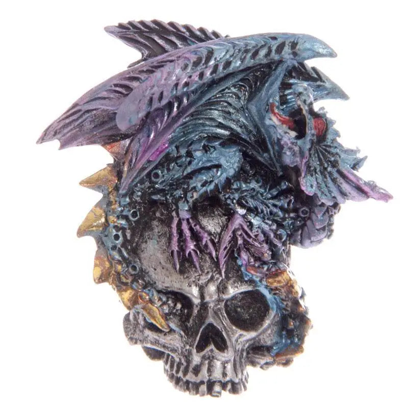 Dark Legends Silver Skull Dragon Magnet - Dragon Gifts