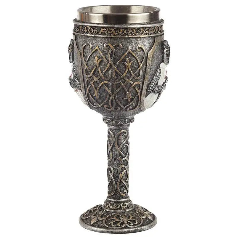 Decorative Crusader Knight Goblet - Knight & Princess Gifts