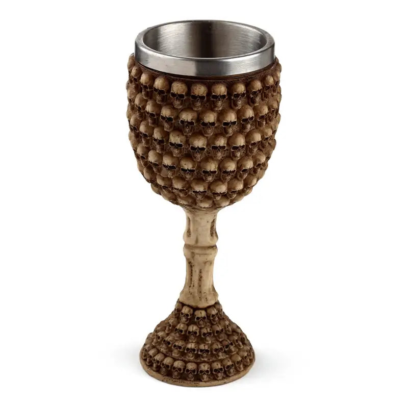 Decorative Multi Skull Goblet (Bulk Packaging) - Gothic Fantasy Skulls & Skeletons