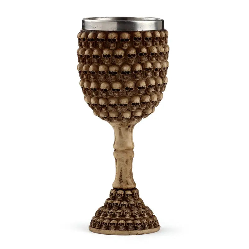 Decorative Multi Skull Goblet (Bulk Packaging) - Gothic Fantasy Skulls & Skeletons