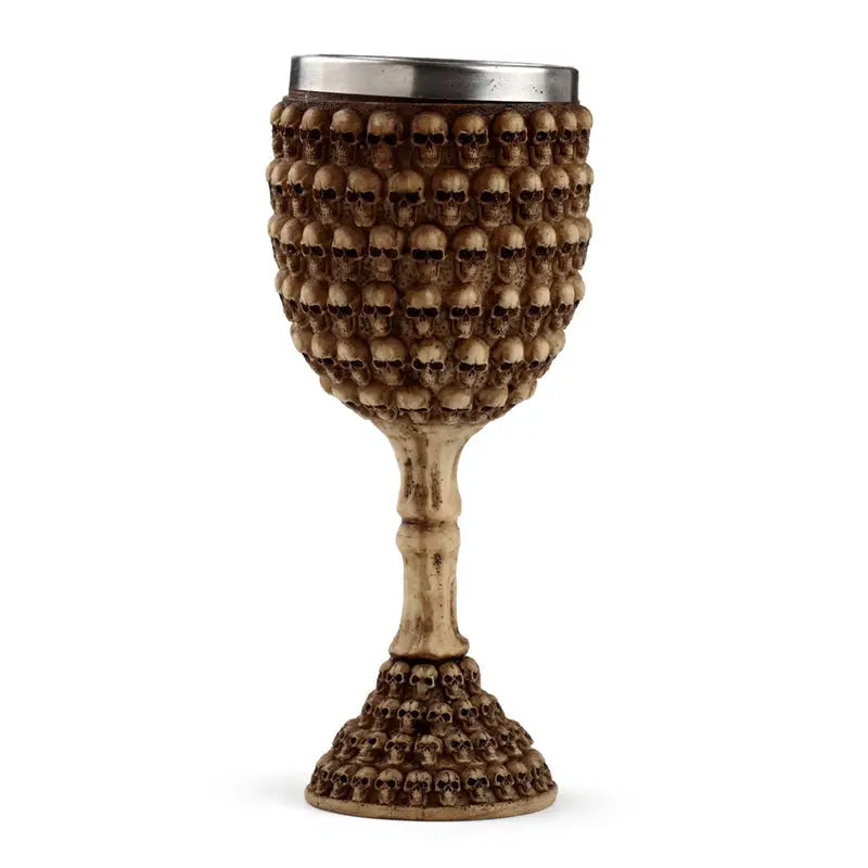 Decorative Multi Skull Goblet (Bulk Packaging) - Gothic Fantasy Skulls & Skeletons