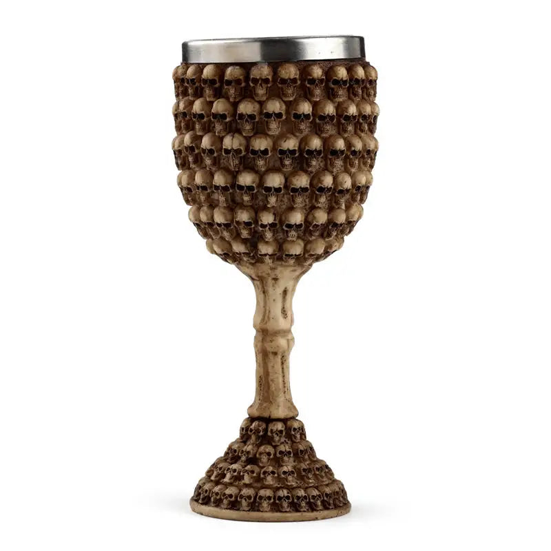 Decorative Multi Skull Goblet (Bulk Packaging) - Gothic Fantasy Skulls & Skeletons