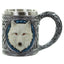 Decorative White Wolf Tankard - Wolf Gifts & Collectables