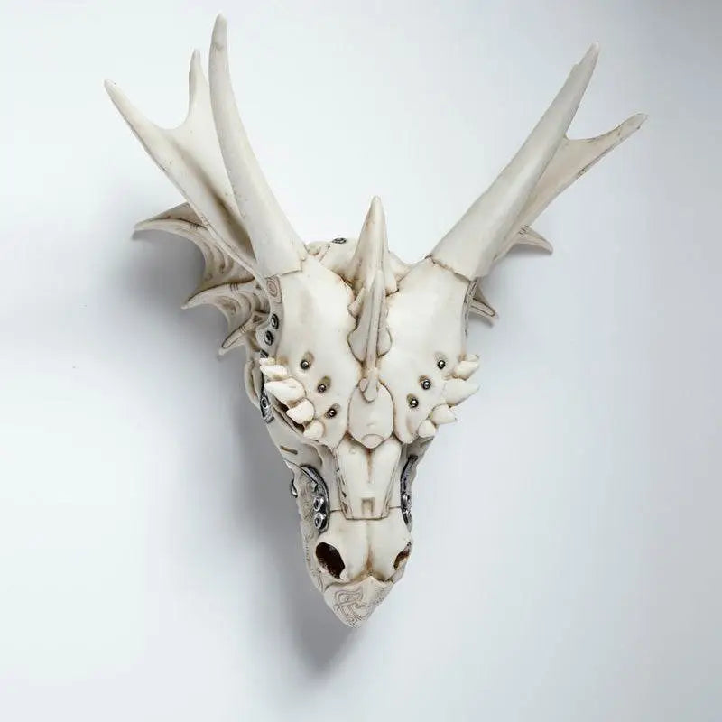Dragon Skull Decoration with Metallic Detail - Dragon Gifts