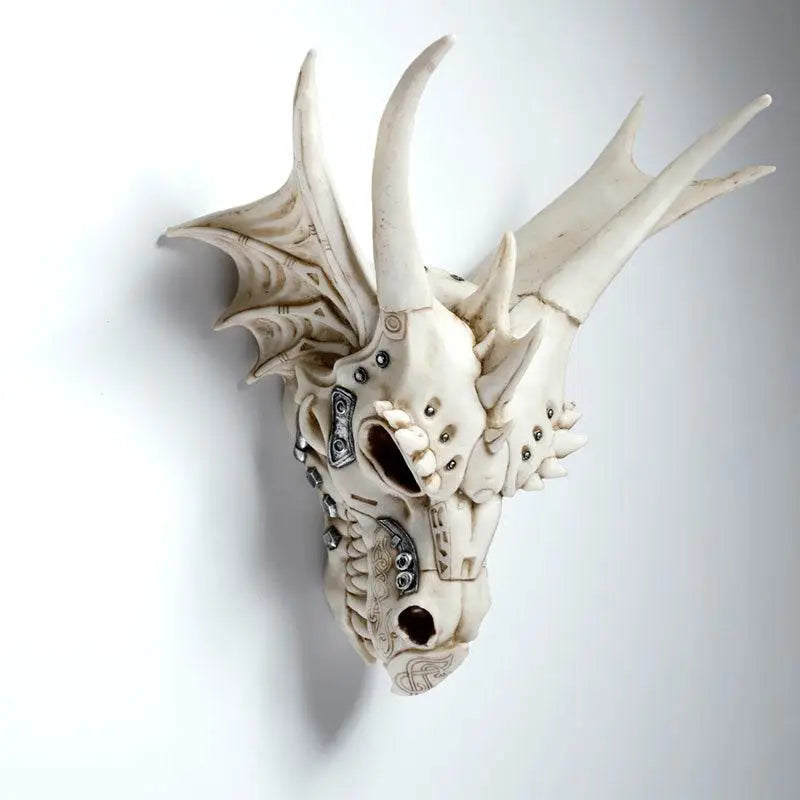 Dragon Skull Decoration with Metallic Detail - Dragon Gifts